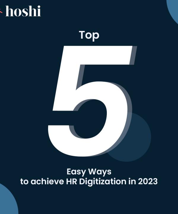 Top 5 Easy Ways to Achieve HR Digitization in 2023